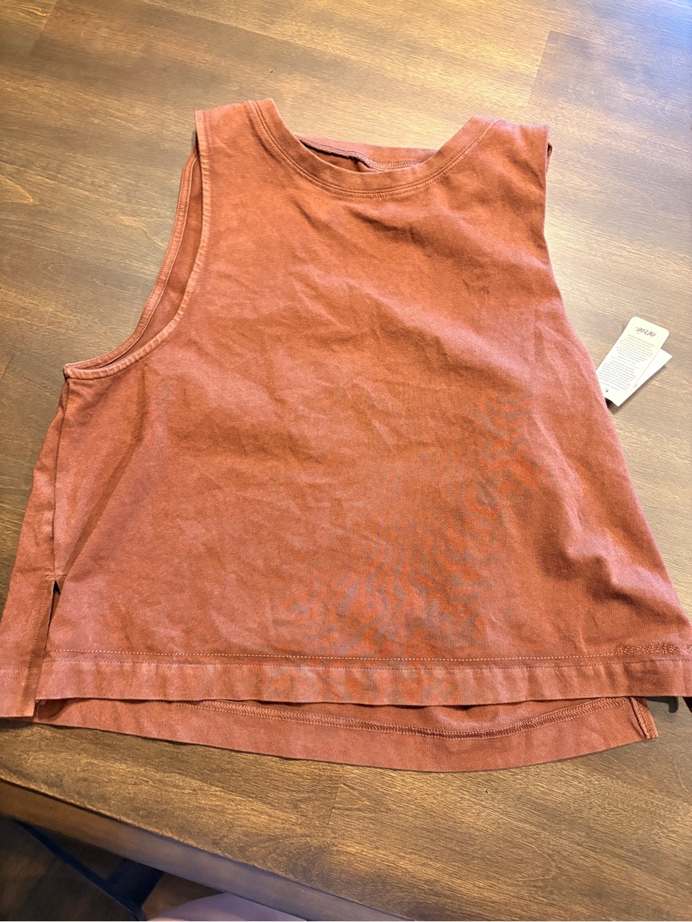 aerie Women's Sleeveless Muscle Tank in Rust